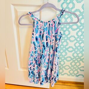 Girl’s Lilly Pulitzer Reel Nauti Sleeveless Dress